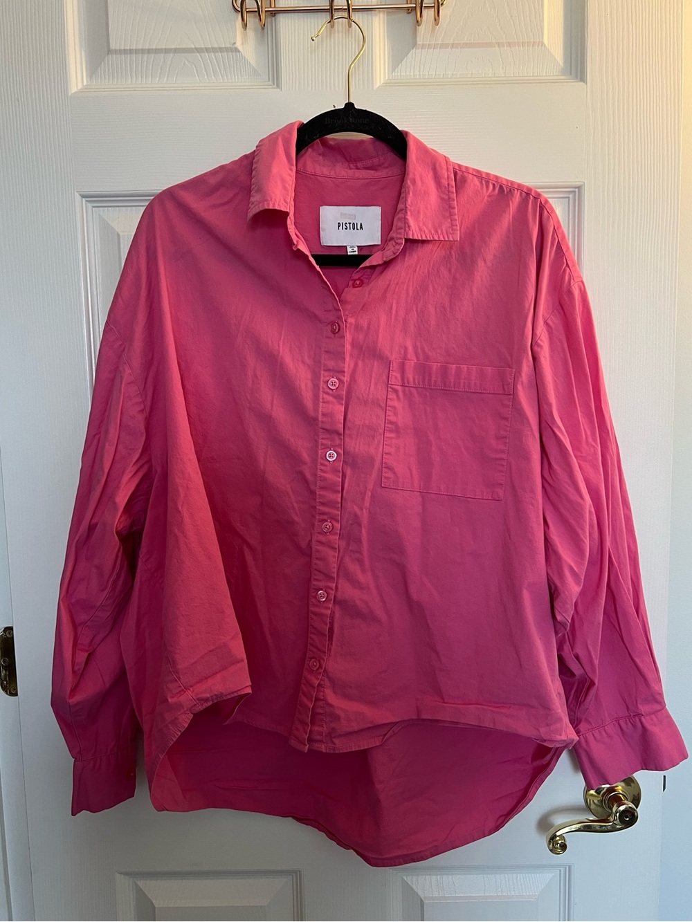 Pistola Pink Button Up Shirt